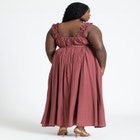 Ruffle Strap Maxi Dress image number null