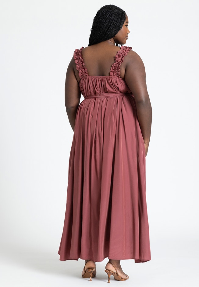 Ruffle Strap Maxi Dress image number 1