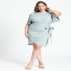 Mini Dress With Tie image number null