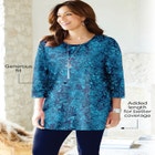 Easy Fit 3/4-Sleeve Scoopneck Tunic image number null