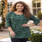 Easy Fit 3/4-Sleeve Scoopneck Tunic image number 0