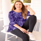 Easy Fit 3/4-Sleeve Scoopneck Tunic image number null