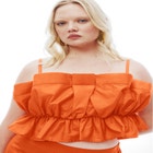 Ruffle Crop Top image number null