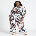 Pull On Printed Wide Leg Pant image number null