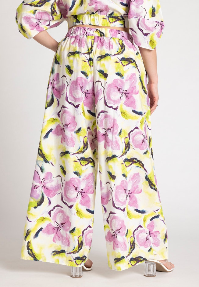 Wide Leg Printed Pant image number null