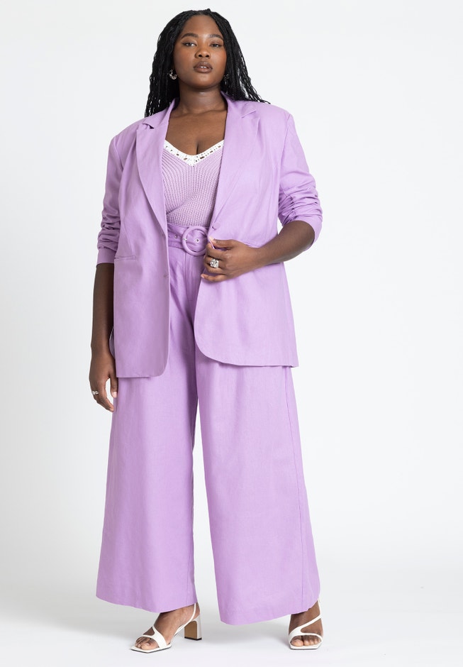 Pleat Detail Pant With Belt image number 3