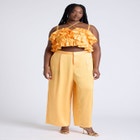 Wide Leg Pant With Pleat image number null