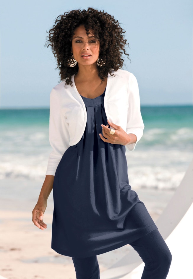 Bolero Cardigan with Three Quarter Sleeves image number 3
