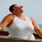 Bustier Stitch Crop Sweater Top image number null