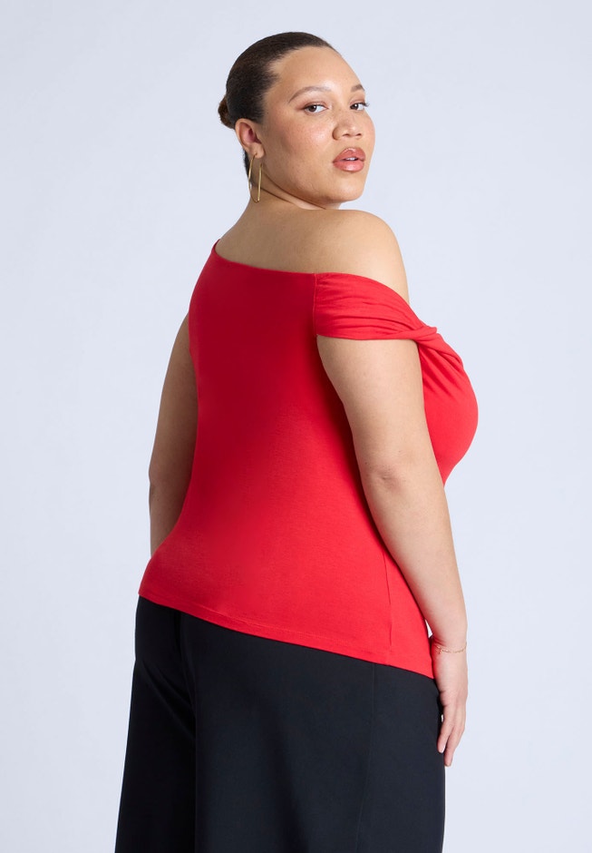 Asym Twist Sleeve Top image number 1