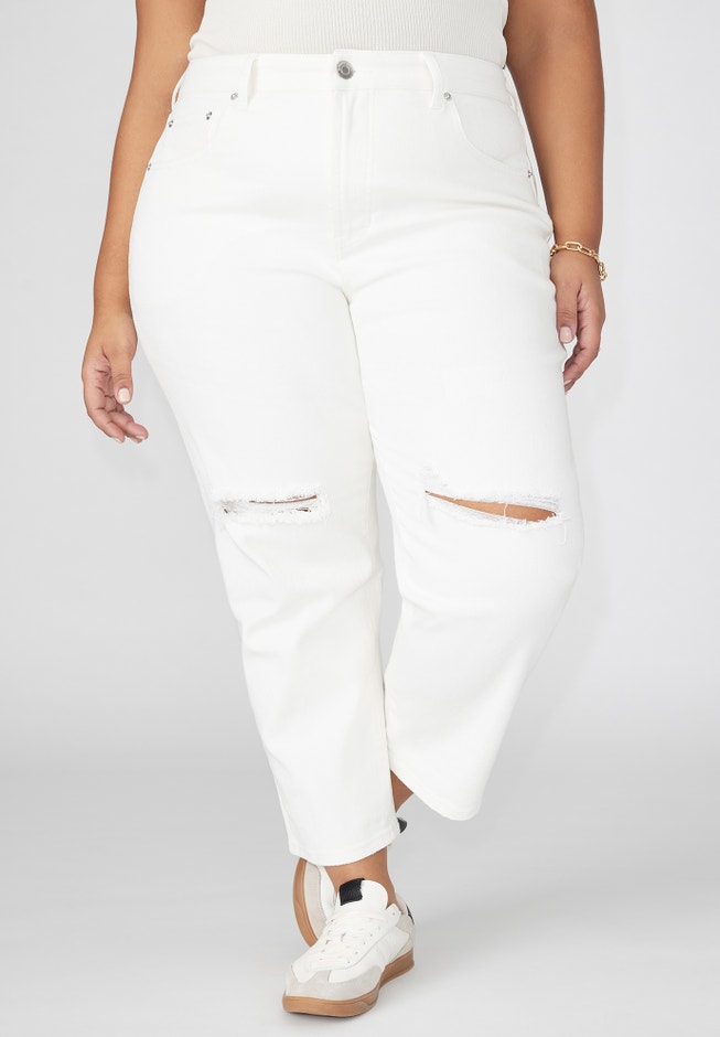 The Naomi Comfort Stretch Straight Leg Jean Crop image number 3
