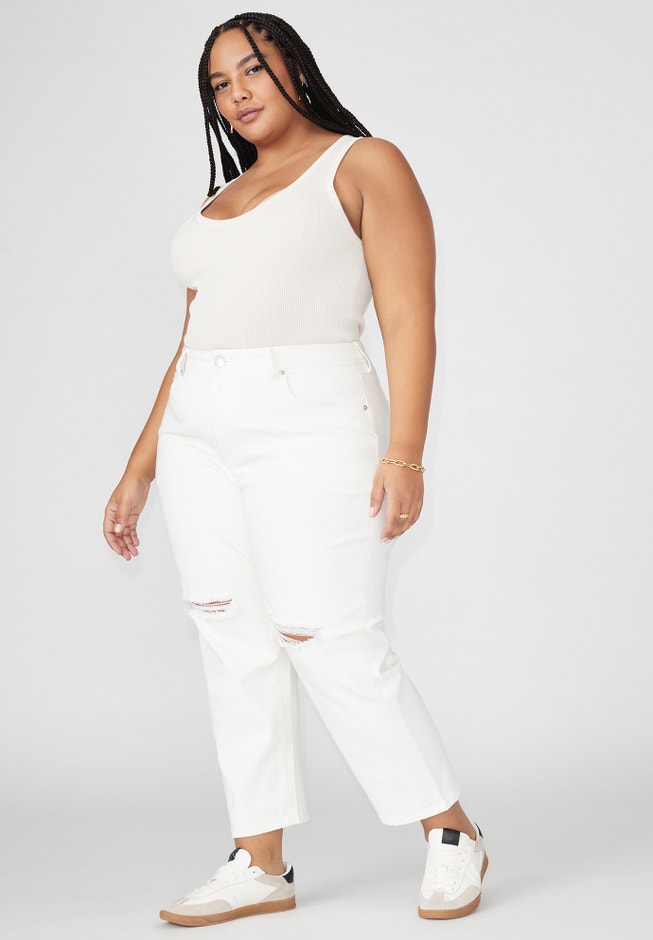 The Naomi Comfort Stretch Straight Leg Jean Crop image number 0