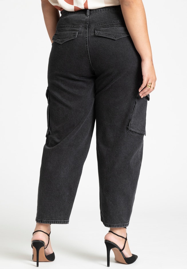 Barrel Leg Utility Trouser Jean image number null