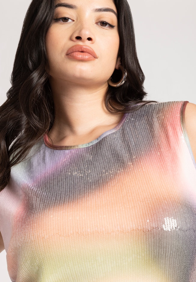 Sequin Mesh Cover-Up Dress image number null