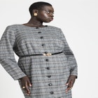 Plaid Mini Dress image number null