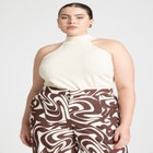 Halter Neck Sweater image number null