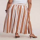 Poplin Maxi Skirt With Side Slits image number null