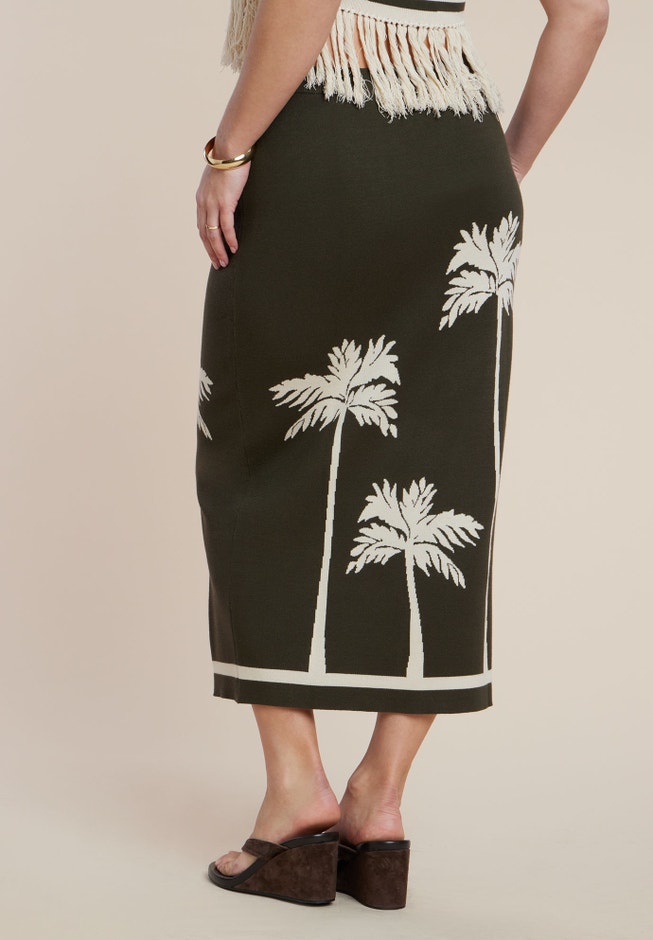 Intarsia Column Skirt image number 2