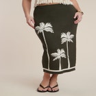 Intarsia Column Skirt image number null