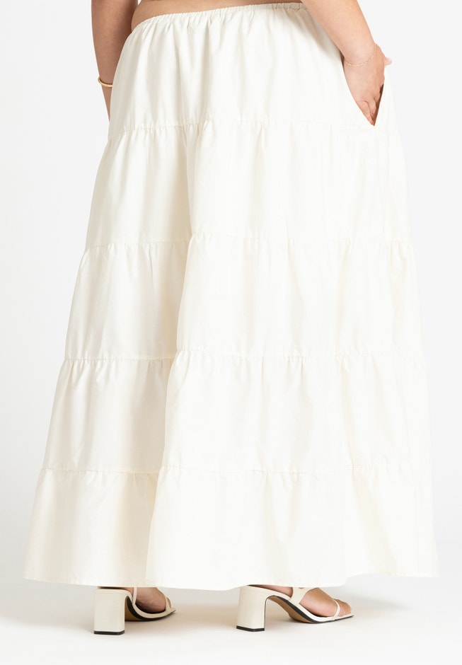 Tiered Maxi Skirt image number null
