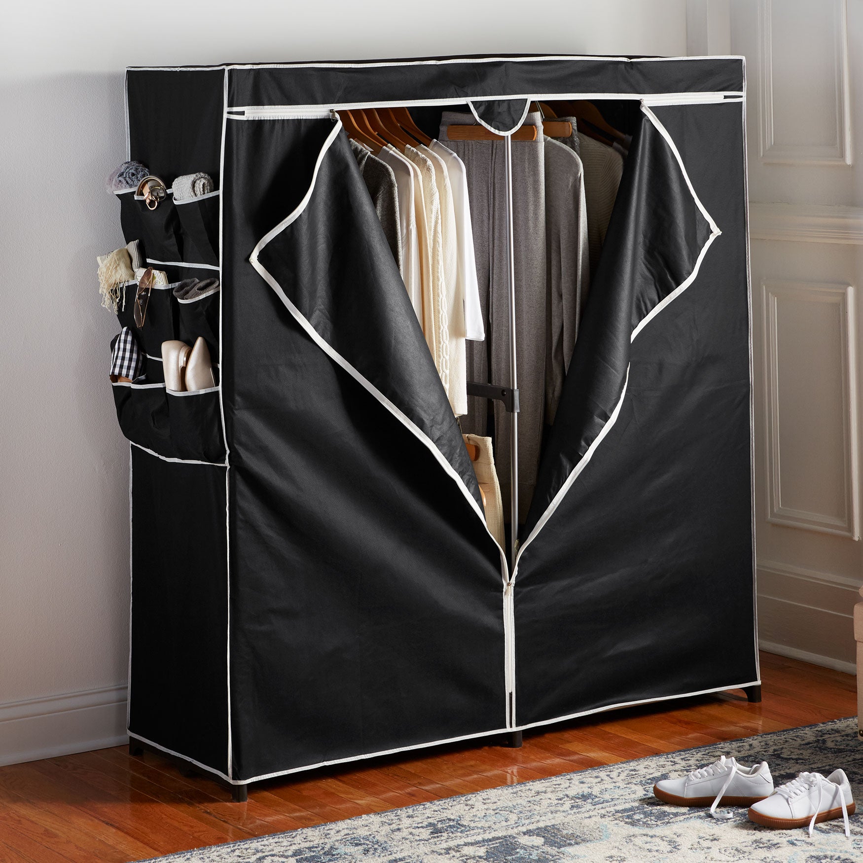 60" 2-Door Portable Wardrobe Closet image number 0