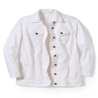 Long Stretch Denim Jean Jacket image number null