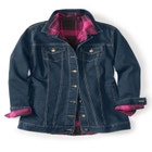 Long Stretch Denim Jean Jacket image number null