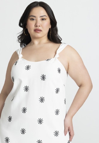 Embroidered Relaxed Maxi Dress image number 3