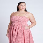 Smocked Tiered Maxi Dress image number null