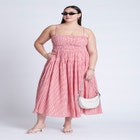 Smocked Tiered Maxi Dress image number null