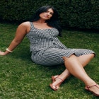 Gingham Capri Legging image number null