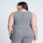 Gingham Square Neck Vest image number null