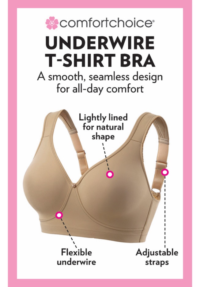 Underwire Microfiber T-Shirt Bra image number 5