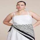 Scarf Detail Midi Dress image number null