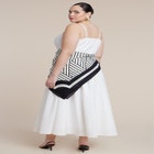 Scarf Detail Midi Dress image number null