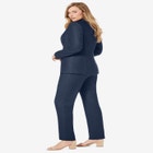 Stretch Crepe Single-Breasted Pantsuit image number null