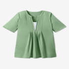 7-Day Layer-Look Elbow-Sleeve Tee image number null