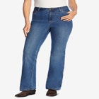 Bootcut Stretch Comfort Denim Five-Pocket Jeans image number null