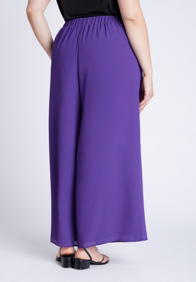 Wide Leg Chiffon Pant image number null