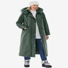 Long Hooded DTM Faux Down Parka Coat image number null