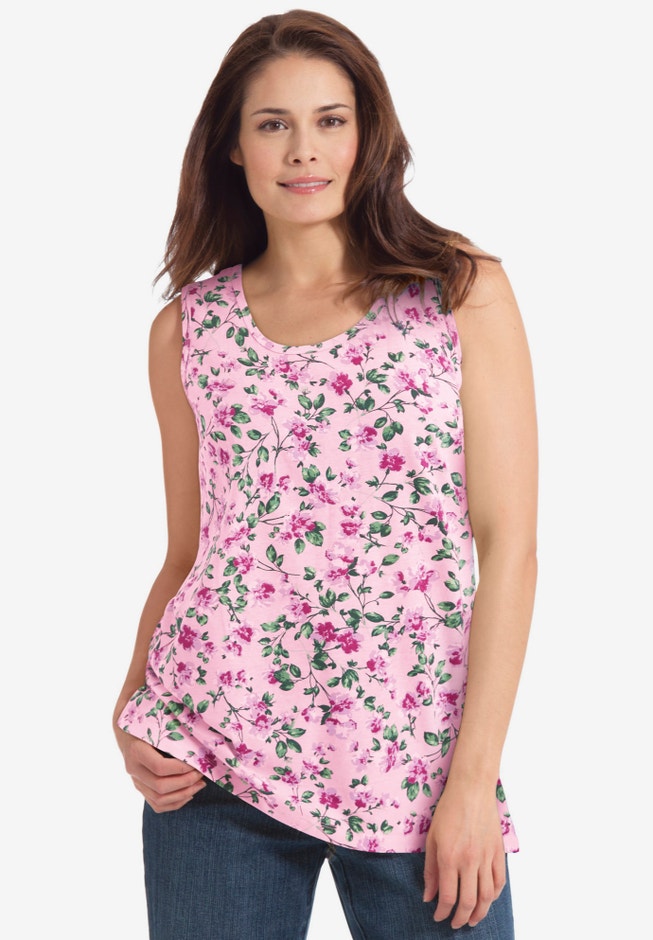 Perfect Printed Scoopneck Tank image number 7