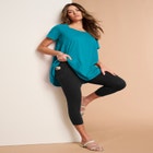 Plus Size Cotton Ultimate Scoopneck Swing Tunic image number null