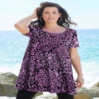 Plus Size Cotton Ultimate Scoopneck Swing Tunic image number null