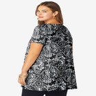 Plus Size Cotton Ultimate Scoopneck Swing Tunic image number null