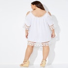 Vera Crochet Cold Shoulder Cover Up Dress image number null