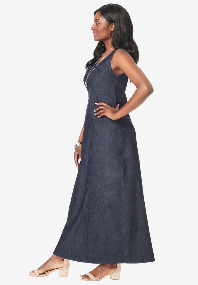 Denim Maxi Dress image number 3
