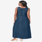 Denim Maxi Dress image number null