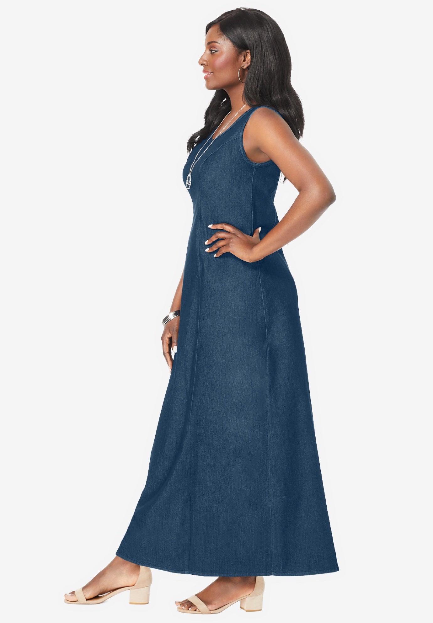 Denim Maxi Dress image number 2