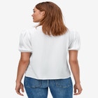 Contrast Button-Front Blouse image number null