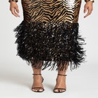 Animal Pattern Sequin Dress image number null